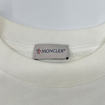 Moncler White Felpa Logo Sweatshirt Shirt XL — view 3
