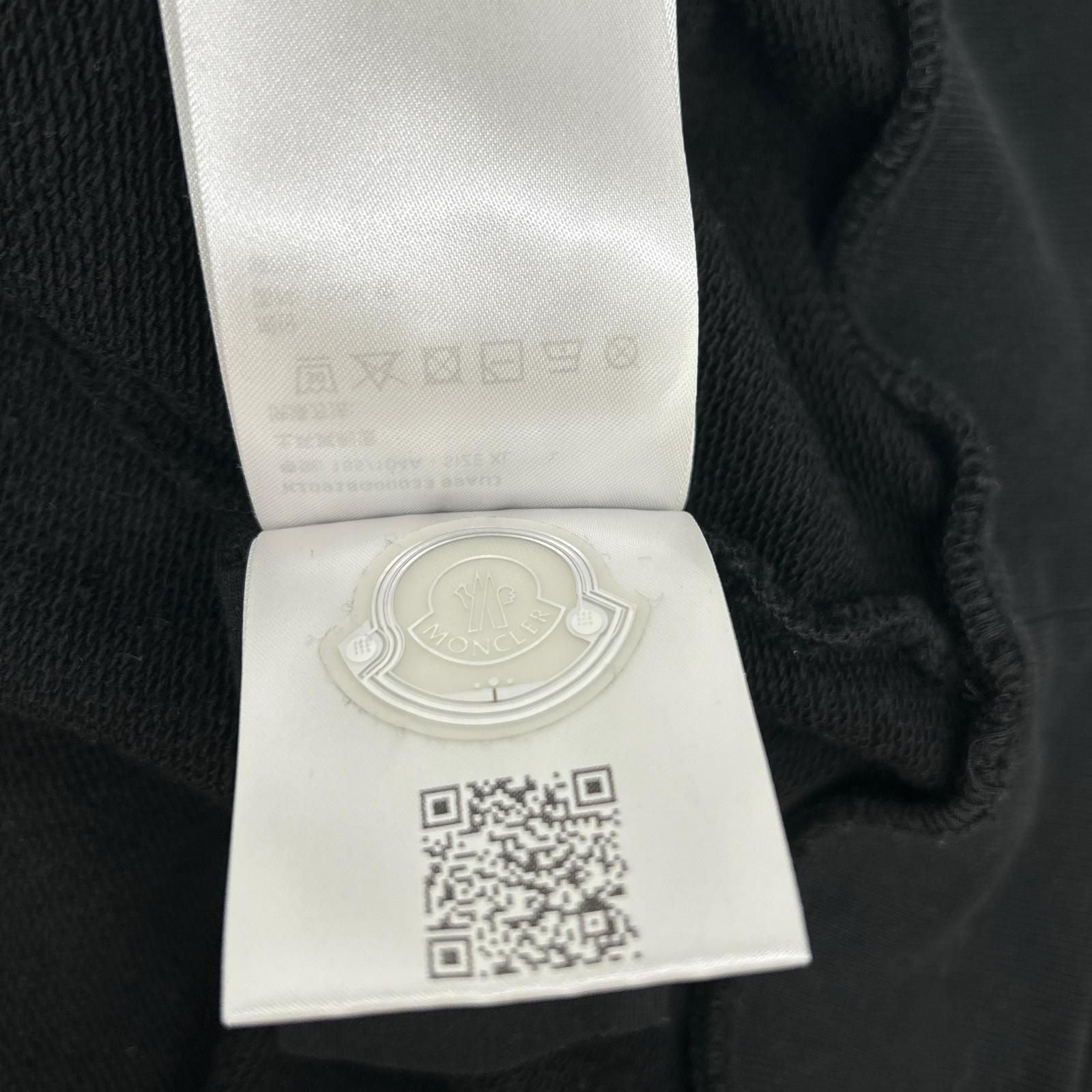Moncler Black Felpa Sweatshirt Shirt XL — view 6
