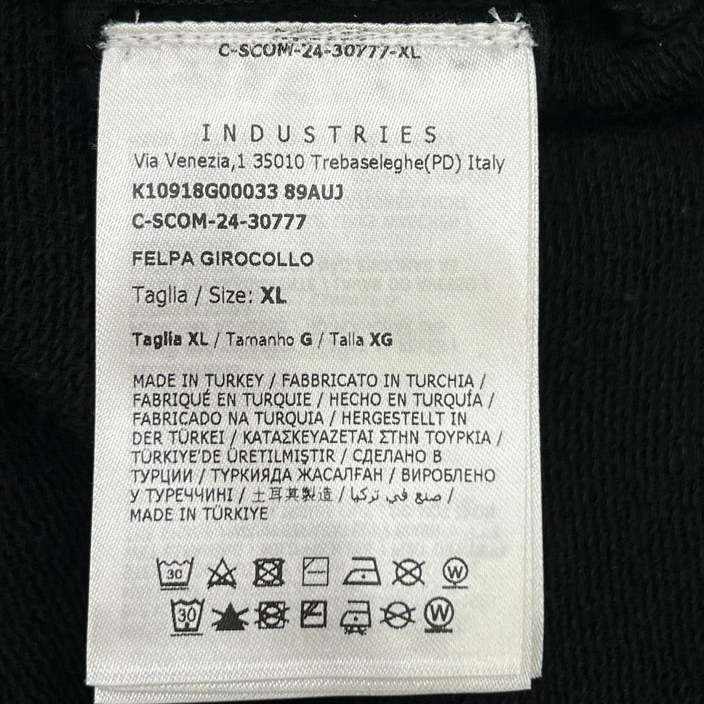 Moncler Black Felpa Sweatshirt Shirt XL — view 4
