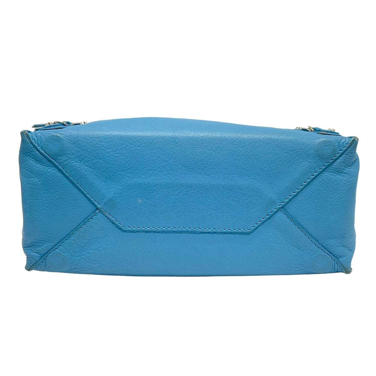 Balenciaga Tote Mini Paper Light Blue Leather — view 5