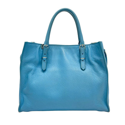 Balenciaga Tote Mini Paper Light Blue Leather — view 3