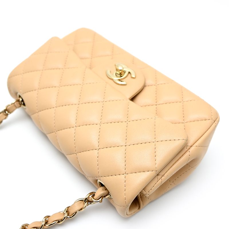 Chanel Shoulder Bag Beige — view 3