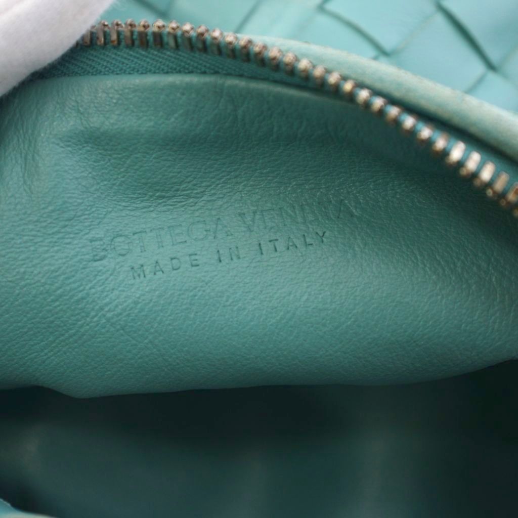 Bottega Veneta Teen Jodie Intrecciato Handbag Leather Blue KH — view 8