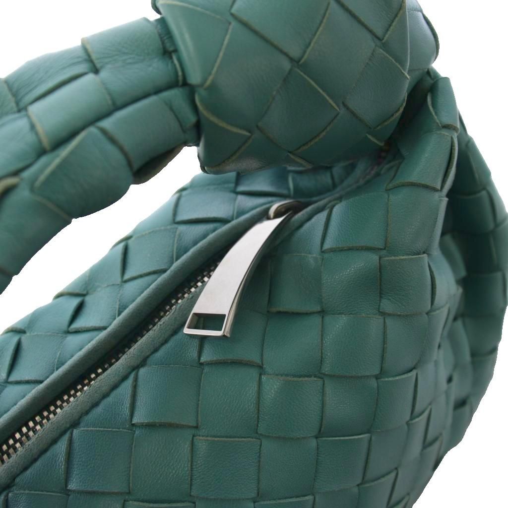 Bottega Veneta Teen Jodie Intrecciato Handbag Leather Blue KH — view 6