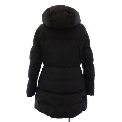 Prada Re-Nylon Down Coat Hoodie Triangle Logo 42 Black — view 3