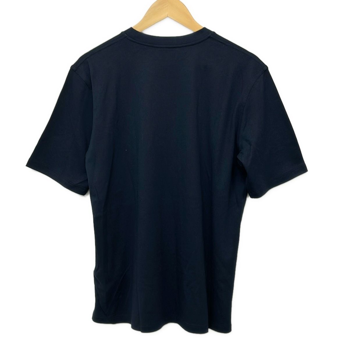 Hermes Short Sleeve T-Shirt M Dark Navy Dark Brown Multi Crew Neck Cashmere — view 2