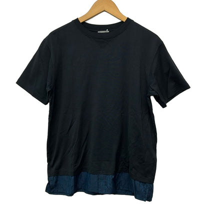 Dior Short Sleeve Top S Dark Navy Crew Neck Oblique
