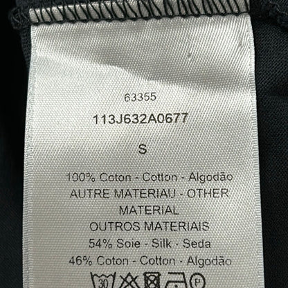 Dior Short Sleeve Top S Dark Navy Crew Neck Oblique — view 5