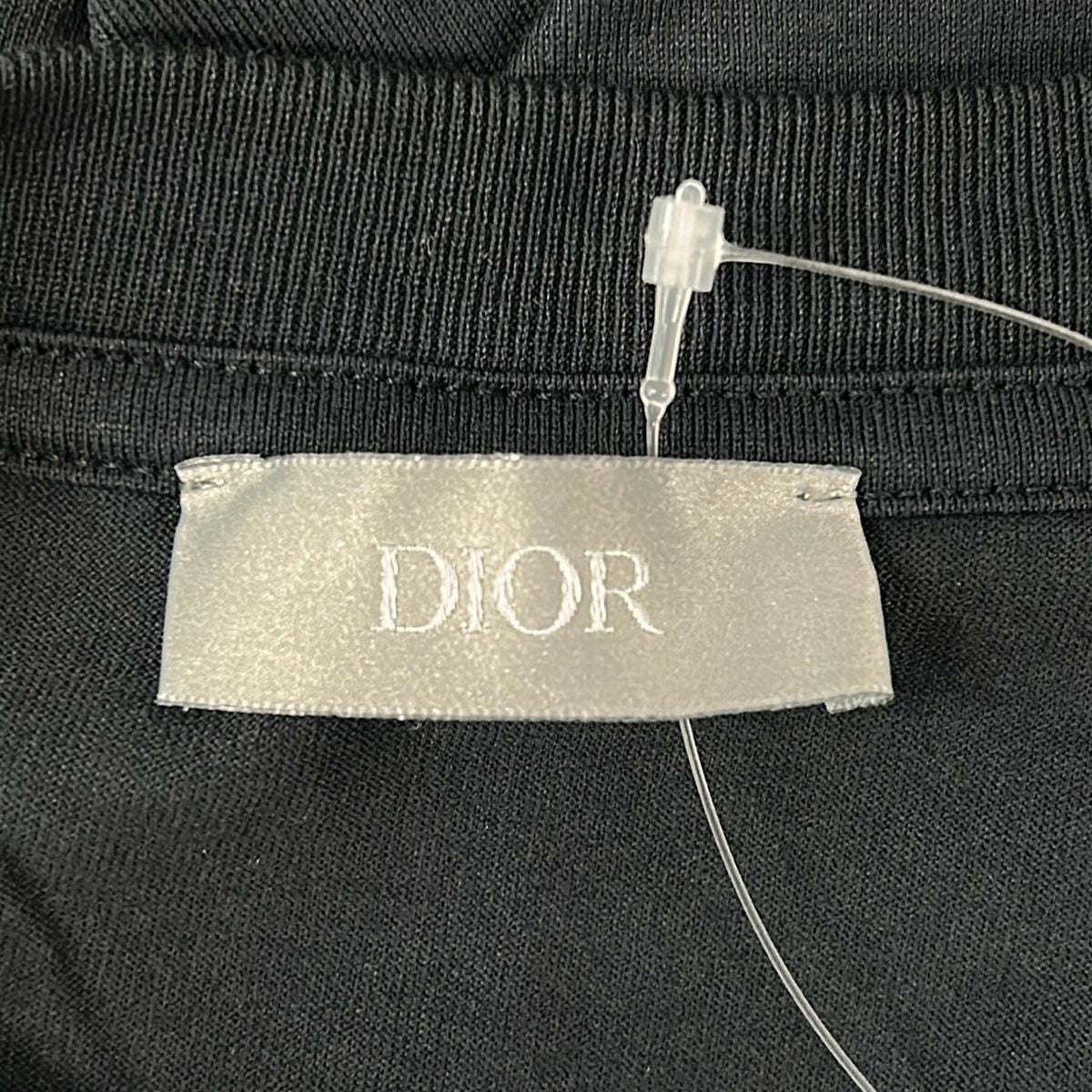 Dior Short Sleeve Top S Dark Navy Crew Neck Oblique — view 3