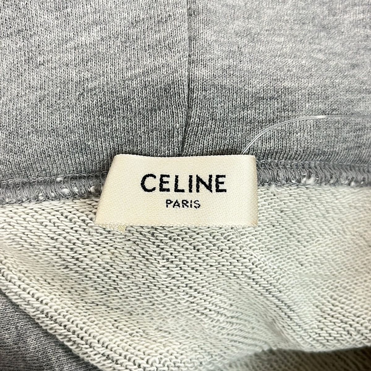 Celine Hoodie XS Gray Dark Navy Short Sleeve — view 3
