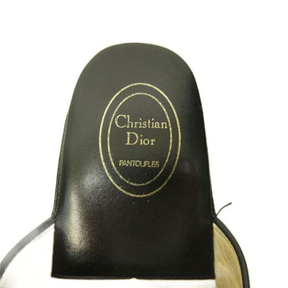 Dior Sandals le Monsieur Trotter Pattern Canvas Switch Leather Beige Black — view 8