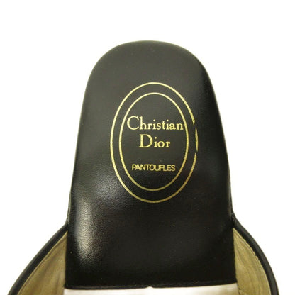 Dior Sandals le Monsieur Canvas Switch Leather Trotter Pattern Beige Black — view 8
