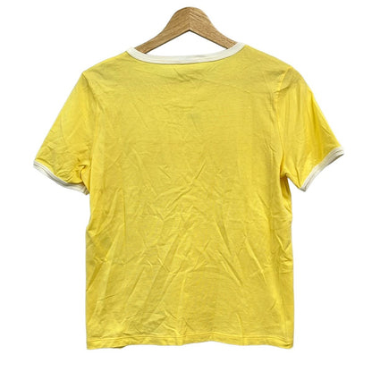 Celine Short Sleeve T-Shirt S Yellow White Light Gray Crew — view 2