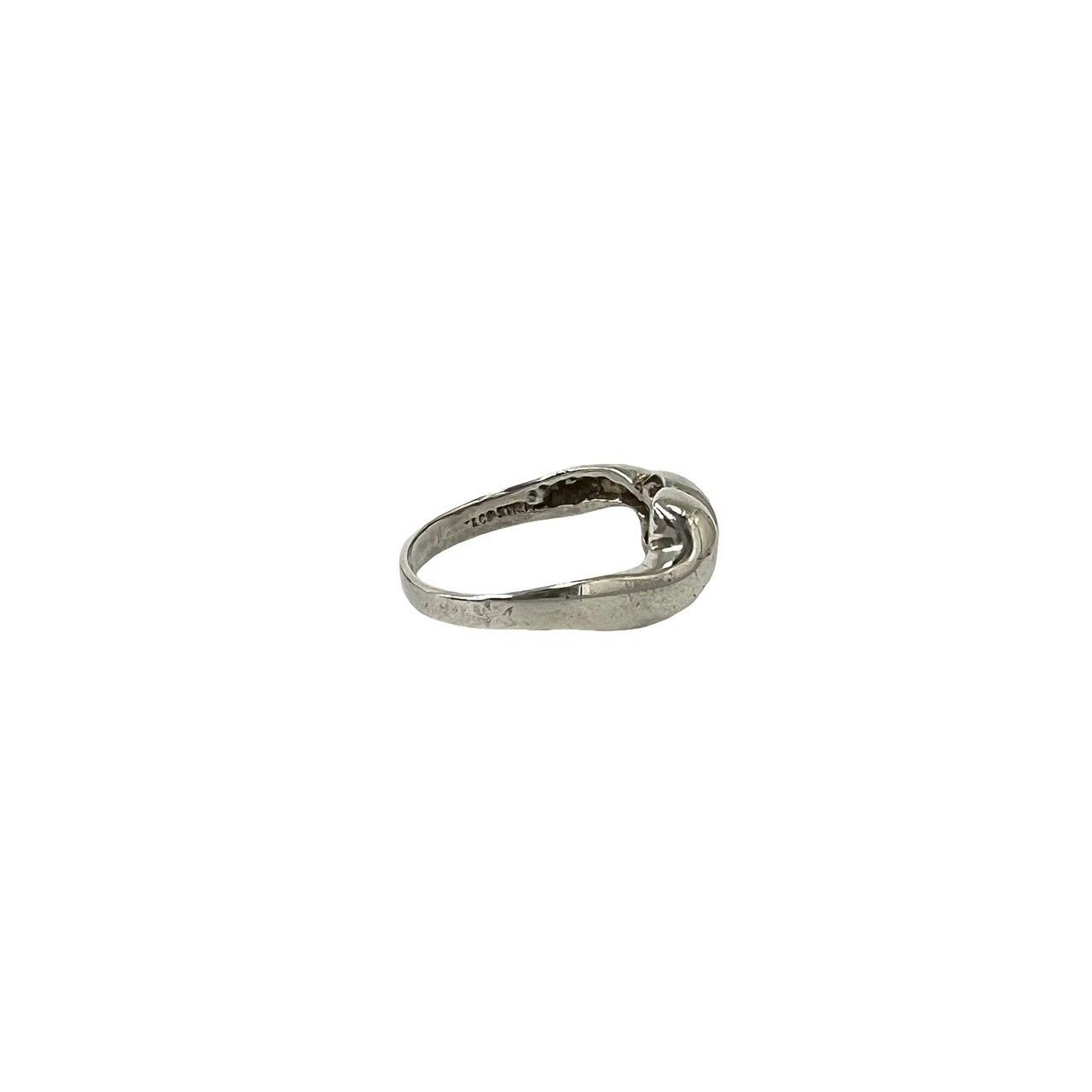 Tiffany & Co Vintage Twist Trope Ring 925 Sterling Silver Gold — view 5