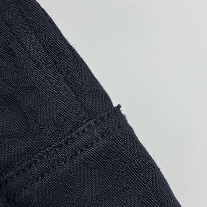 Dior Oblique Jacquard Long Sleeve Shirt Top Cotton Navy — view 4