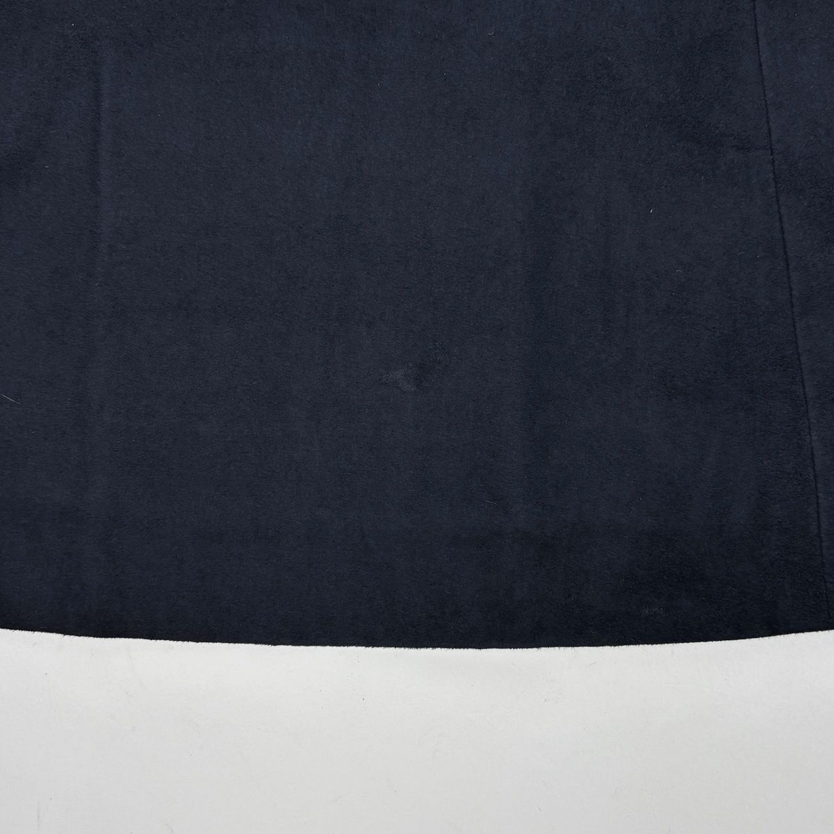 Saint Laurent Trench Coat Suede with Belt Artificial Leather Navy — view 4