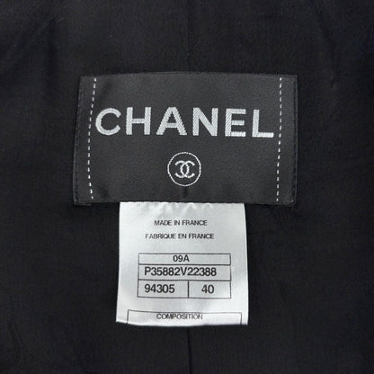 Chanel Jacket Short Length Wool Black — view 7