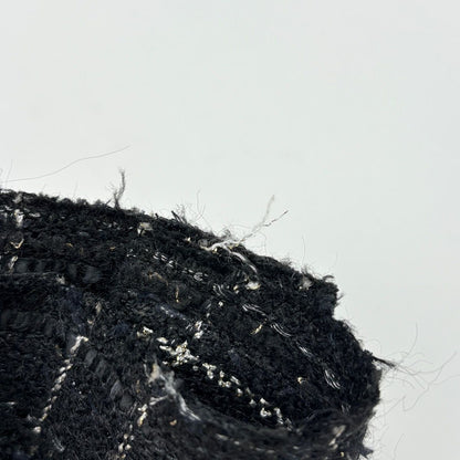 Chanel Tweed Jacket 08c Scissors Motif Button Black — view 5