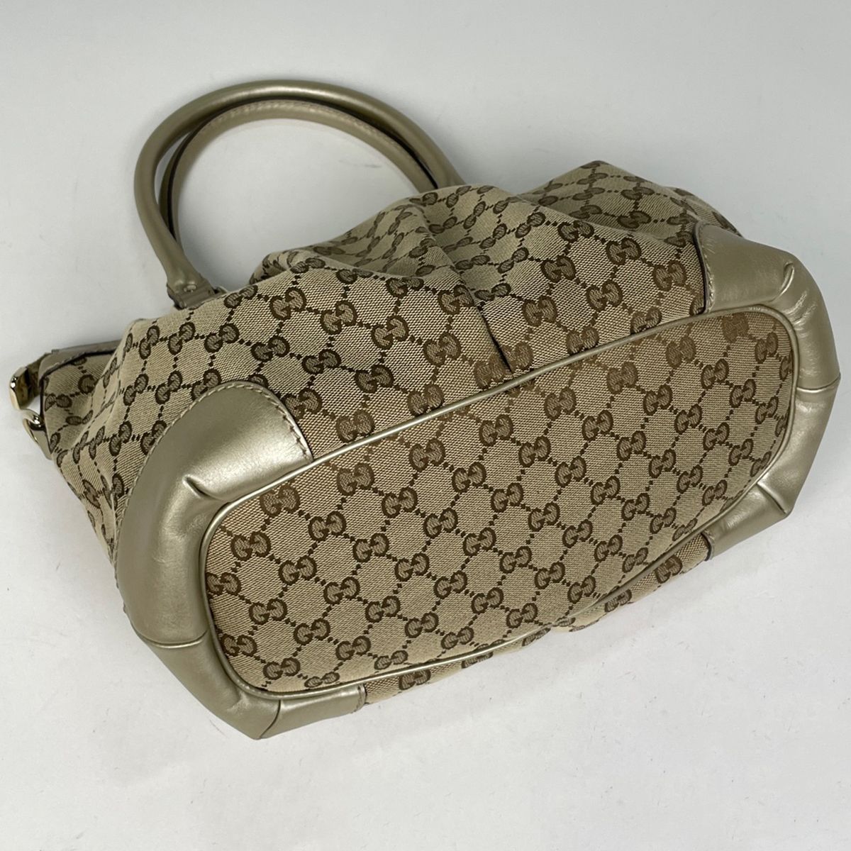 Gucci GG Pattern Ski Handbag 2-Way Canvas Brown — view 2