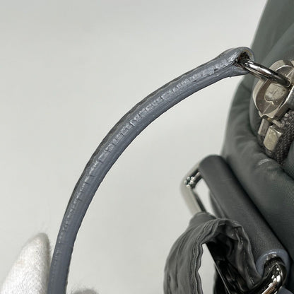 Chanel Coco Cocoon Shoulder Bag Nylon Khaki Gray — view 6