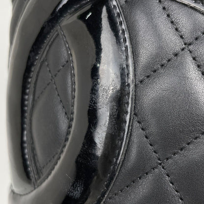 Chanel Cambon Line Large Tote CC Logo Shoulder Bag Leather Black — view 5