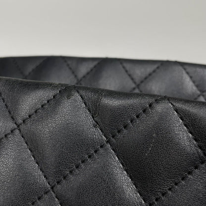Chanel Cambon Line Large Tote CC Logo Shoulder Bag Leather Black — view 6