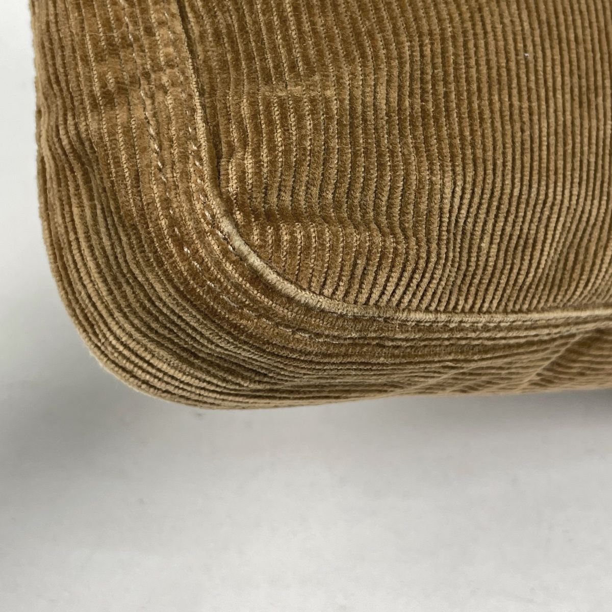 Fendi Zucca Logo Shoulder Bag Corduroy Brown — view 3