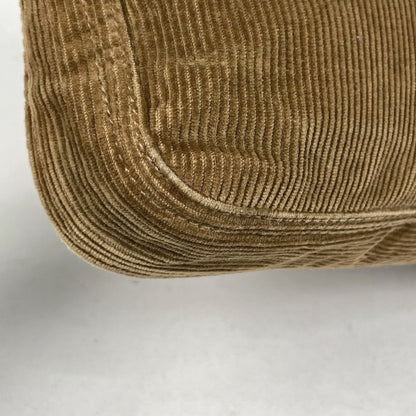 Fendi Zucca Logo Shoulder Bag Corduroy Brown — view 3