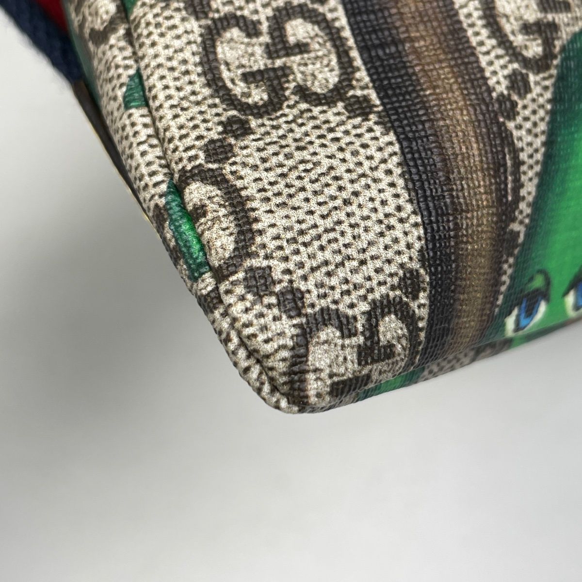 Gucci Children's Backpack GG Pattern Cactus Beige Green Yellow — view 3