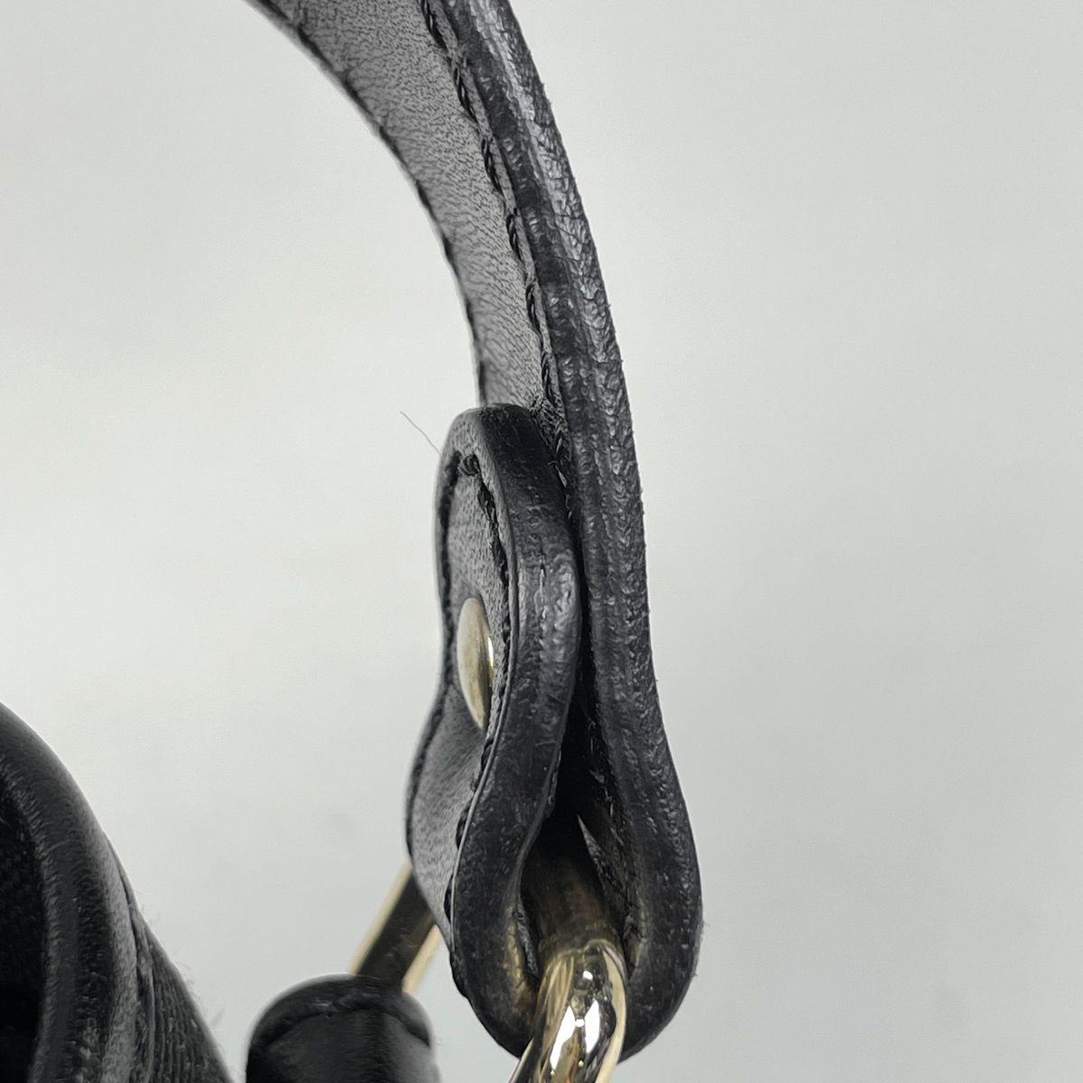 Fendi Logo Handbag Zebra Pattern Canvas Black — view 4