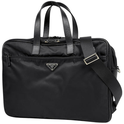 Prada Business 2-Way Briefcase Nylon Nero