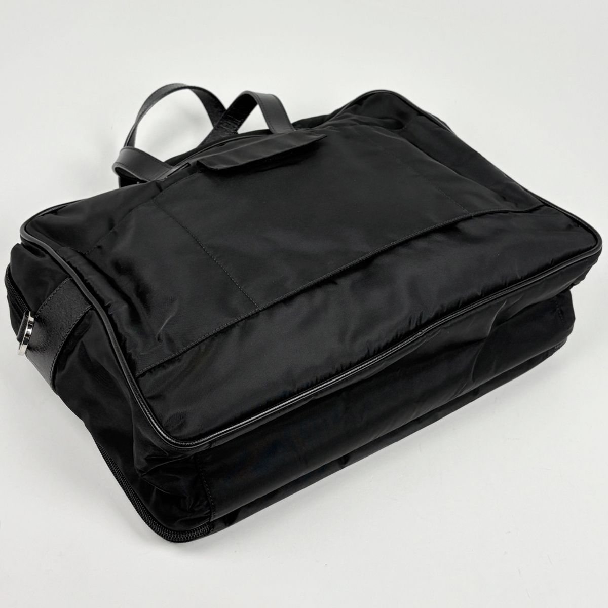 Prada Business 2-Way Briefcase Nylon Nero — view 2