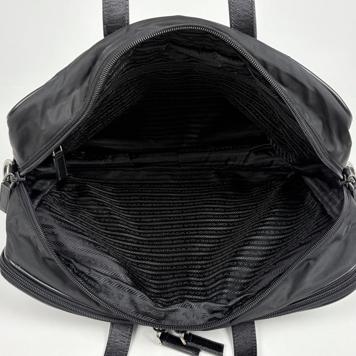 Prada Business 2-Way Briefcase Nylon Nero — view 6
