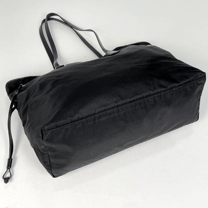 Prada Logo Tote Nylon Nero — view 2