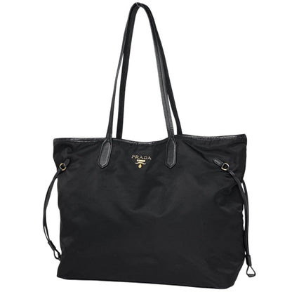Prada Logo Tote Nylon Nero