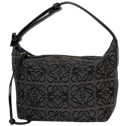 Loewe Cubby Small Handbag Anagram Canvas Black