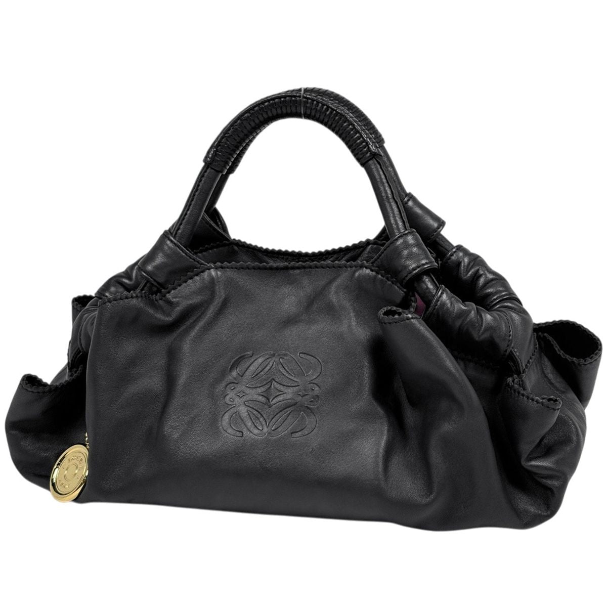 Loewe Nappa Aire Anagram Handbag Leather Black