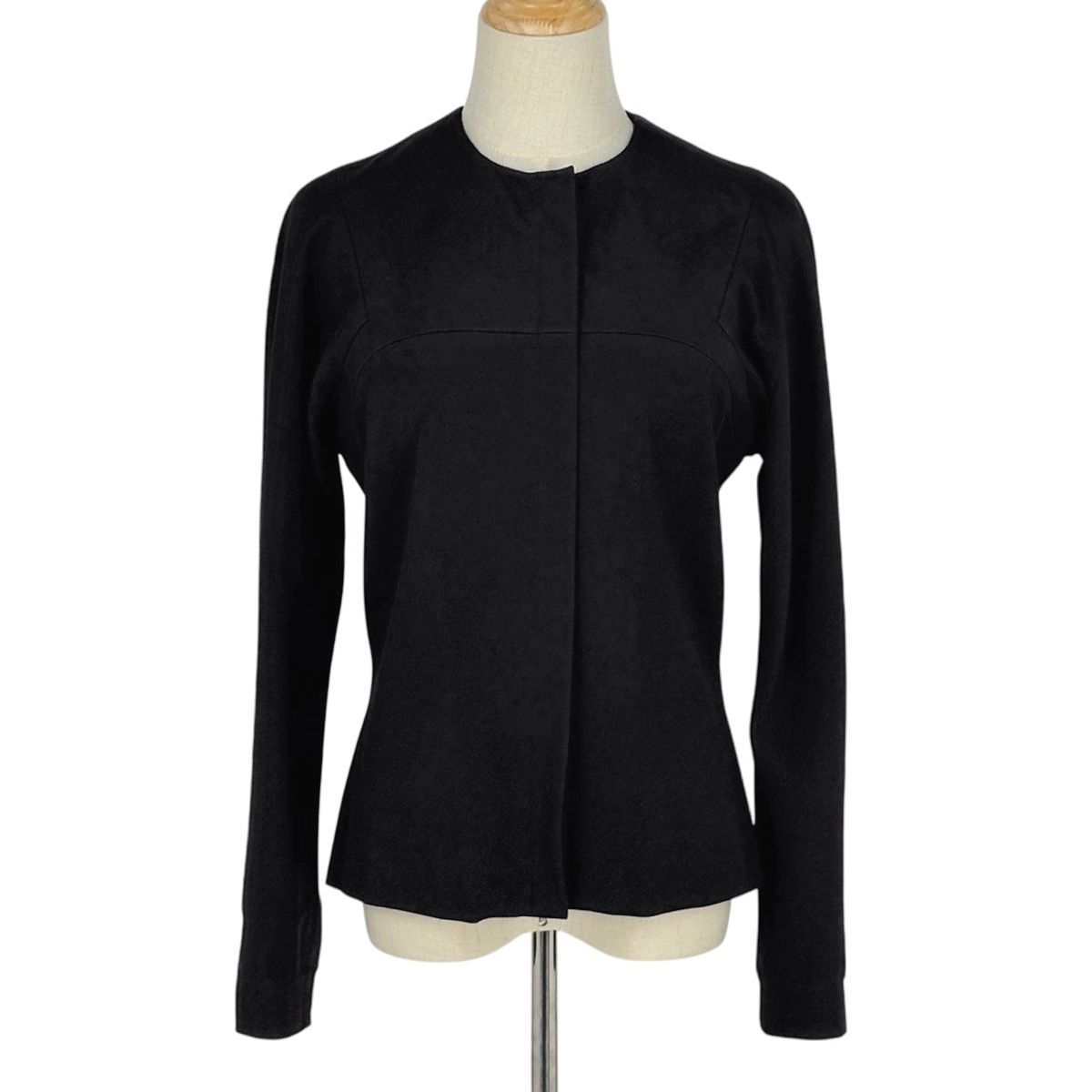 Loewe Color Zip Up Jacket Rayon Nylon Polyurethane Black