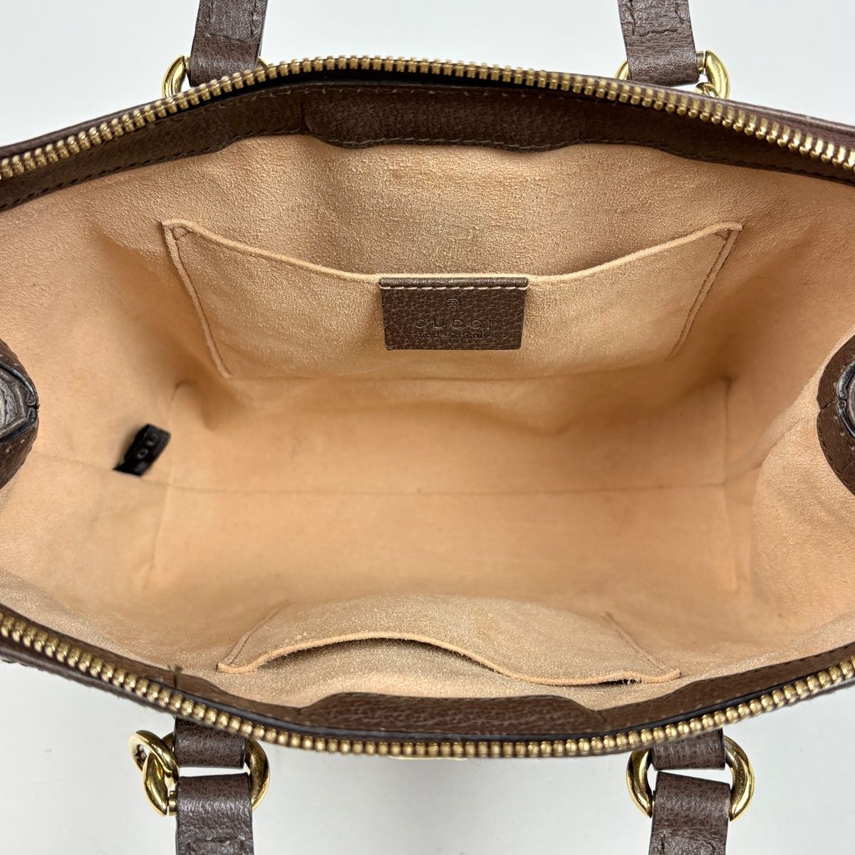 Gucci Ophidia Small Tote GG Double Web 2-Way Supreme Beige Brown — view 7