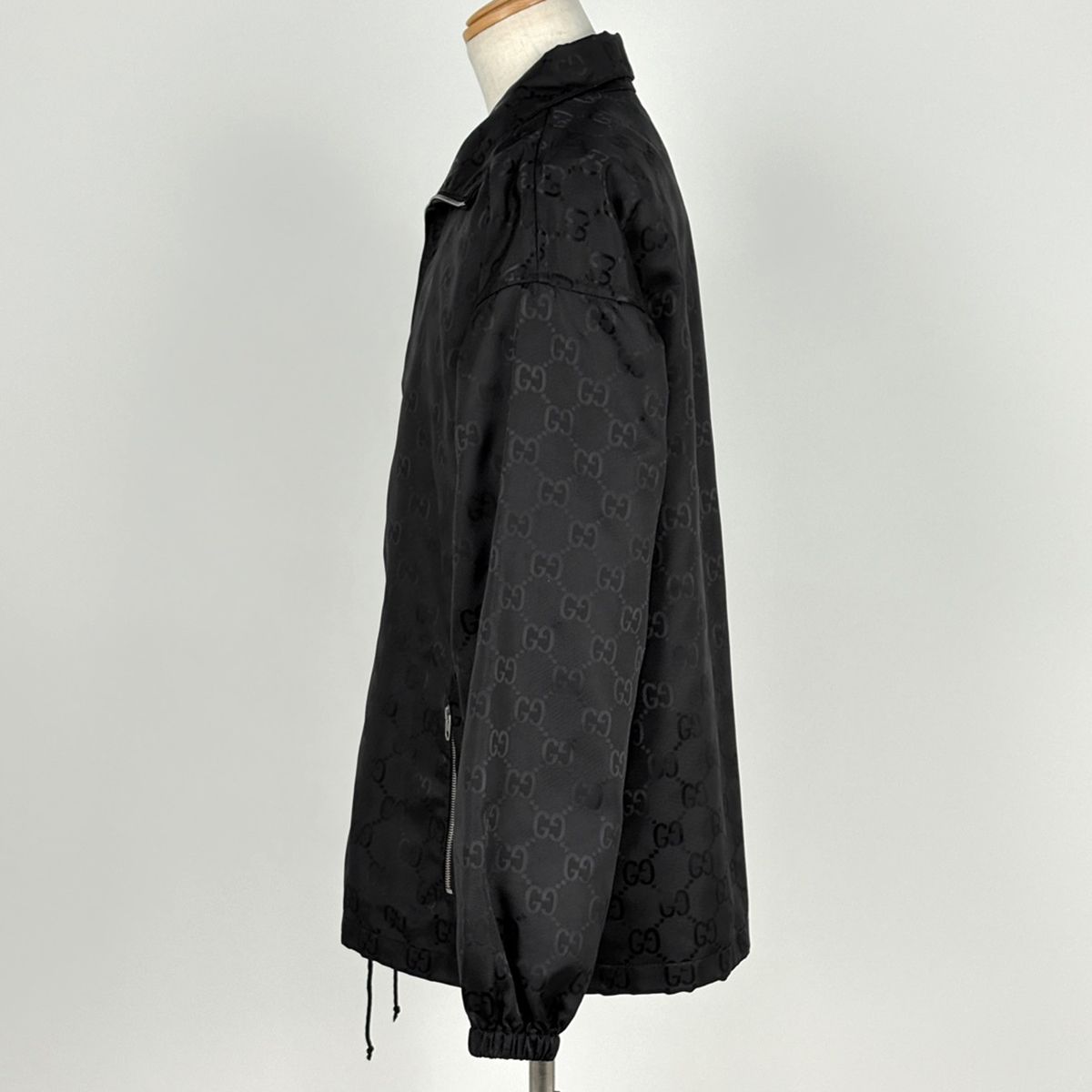 Gucci GG Pattern Zip Up Jacket Nylon Black — view 2