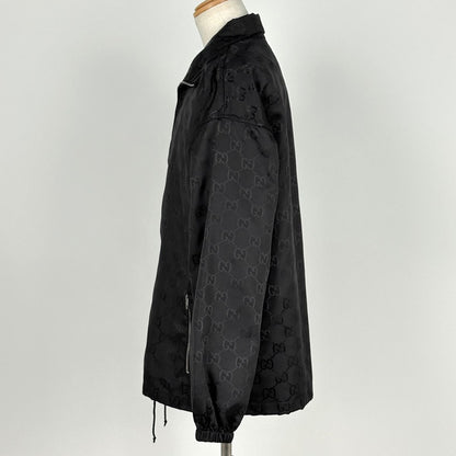 Gucci GG Pattern Zip Up Jacket Nylon Black — view 2