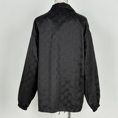 Gucci GG Pattern Zip Up Jacket Nylon Black — view 3