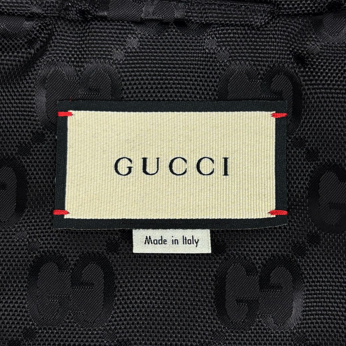 Gucci GG Pattern Zip Up Jacket Nylon Black — view 6