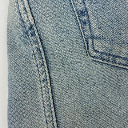 Gucci Washed Denim Flare Pants Cotton Polyurethane Blue — view 4