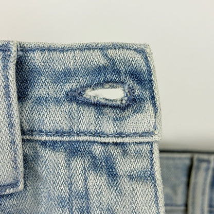 Gucci Washed Denim Flare Pants Cotton Polyurethane Blue — view 5