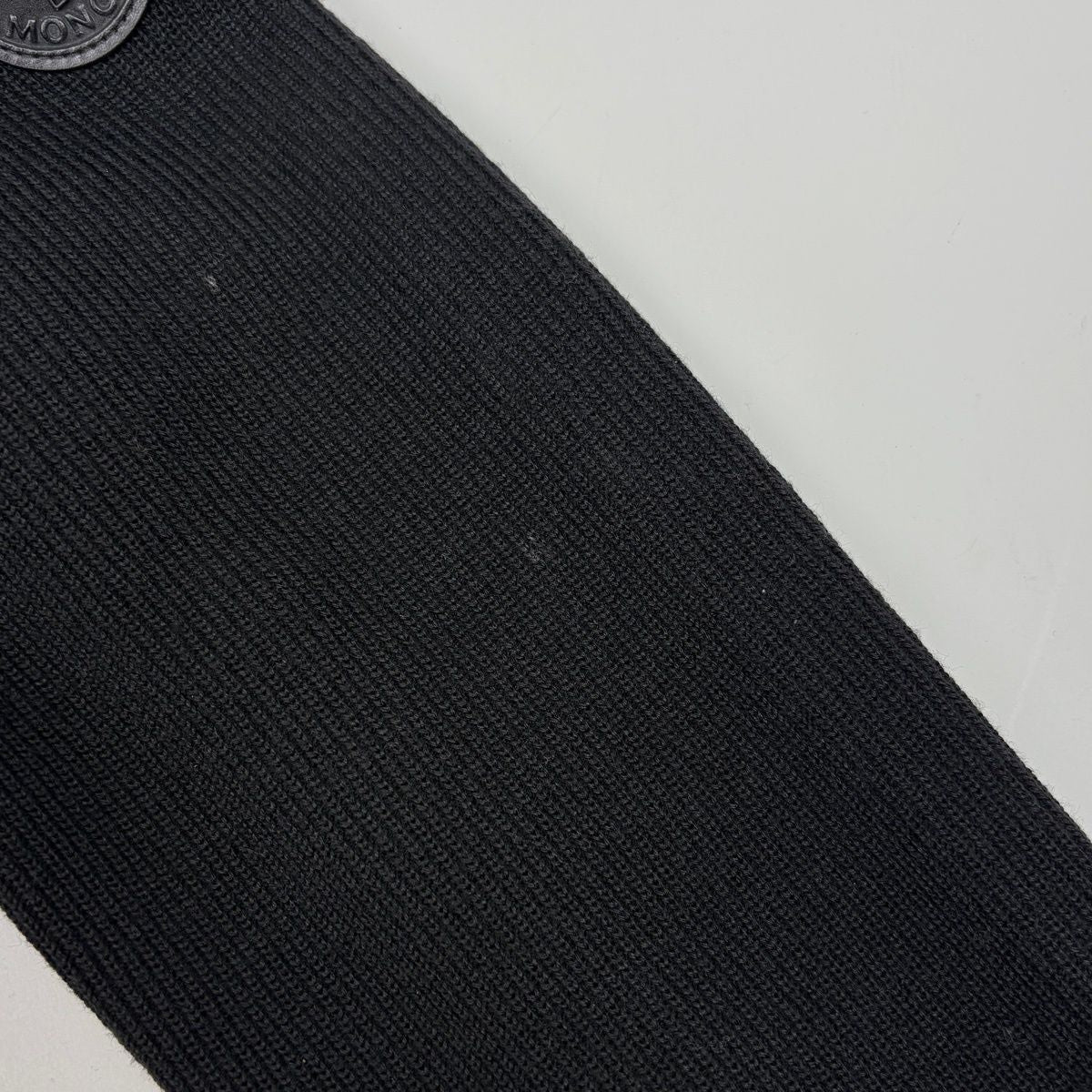 Moncler Knit Cut Replacement Zip Up Jacket Cardigan Black — view 5
