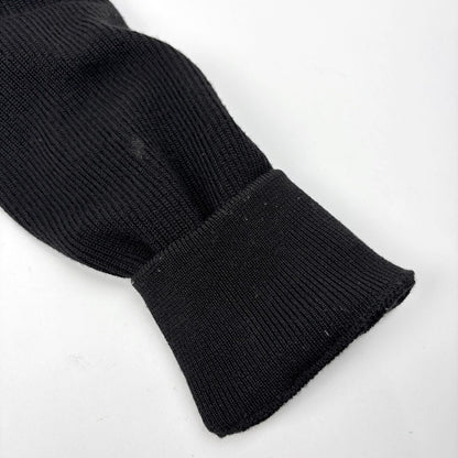 Moncler Knit Cut Replacement Zip Up Jacket Cardigan Black — view 6