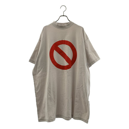Balenciaga Bfrnd Inside Out T-Shirt Out Music Print 2 Beige