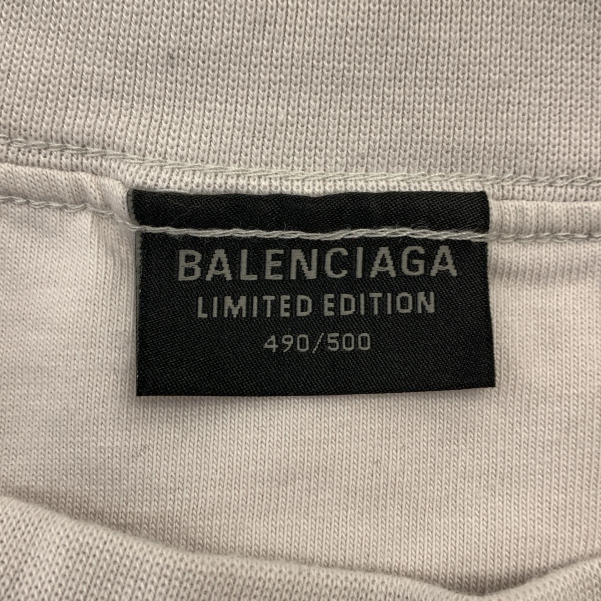 Balenciaga Bfrnd Inside Out T-Shirt Out Music Print 2 Beige — view 5