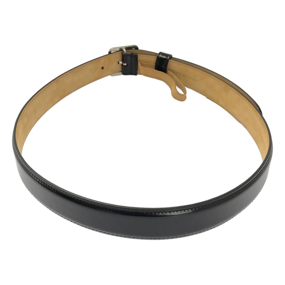 Balenciaga Squarebuckle Leather Belt 85 Black — view 2